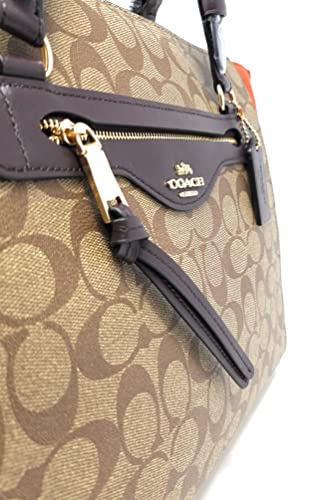 Coach Women's Kleo Caryall Shoulder Bag (Signature Canvas - Suede/Khaki)