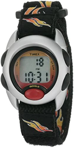 Timex Boys T78751 Time Machines Digital Flames Fast Wrap Velcro Strap Watch