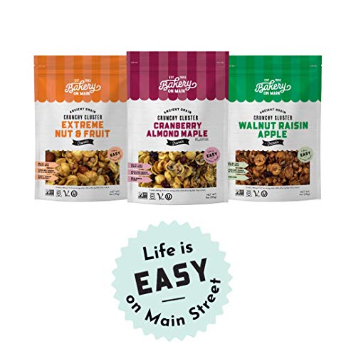 Bakery On Main, Gluten-Free Granola + Ancient Grains, Vegan and Non GMO - Cranberry Almond Maple, 11oz (Pack of 6)