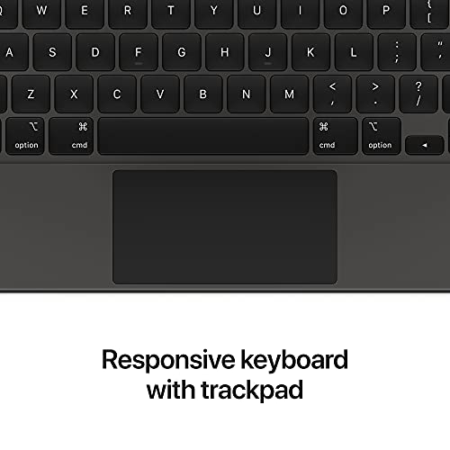 Apple Magic Keyboard: iPad Keyboard case for iPad Pro 11-inch (1st, 2nd, 3rd, 4th Generation) and iPad Air (4th, 5th Generation), Great Typing Experience, Built-in trackpad, US English - Black