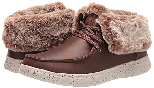 Skechers womens 113443 Fashion Boot, Brown, 8.5 US