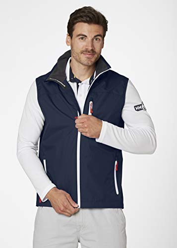 Helly Hansen Men's Crew Vest Waterproof, Windproof, Breathable, 597 Navy, Large