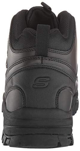 Skechers mens Relaxed Fit Resment Traven Hiking Boot, Black/Black, 8 US