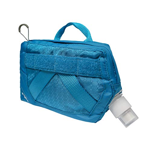 Kurgo Dog Tactical Hydration Flask, Detachable MOLLE Compatible Water Pouch, Attachable Pouch for Dog MOLLE Harness, Service Dog Harness Attachment, RSG Flask (Coastal Blue)