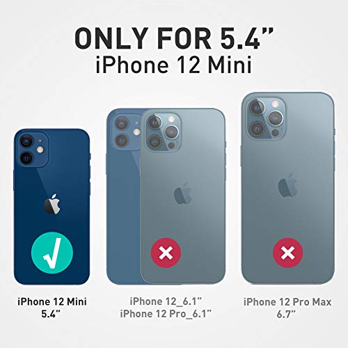 i-Blason Cosmo Series Designed for iPhone 12 Mini Case (2020), Slim Full-Body Stylish Protective Case with Built-in Screen Protector, Ocean