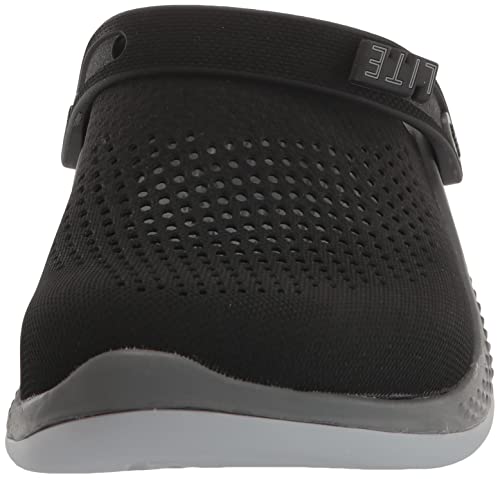 Crocs Unisex LiteRide 360 Clogs, Black/Slate Grey, 6 Men/8 Women