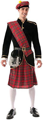 Forum Novelties Men's Scotsman Costume, Red/Black, Standard