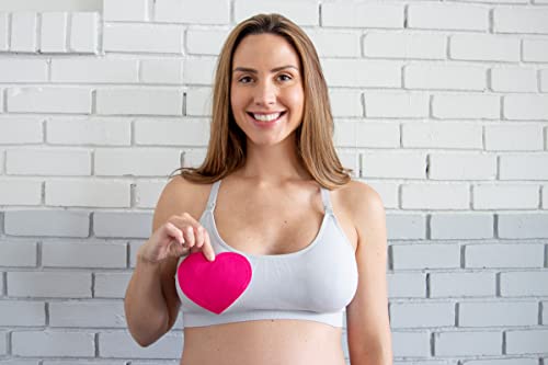 Bamboobies Women's Yoga Nursing Bra, Maternity Clothing for Breastfeeding, Gray, Extra Large