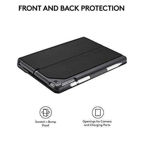 Logitech Slim Folio with Integrated Bluetooth Keyboard for iPad (5th and 6th Generation) - Black