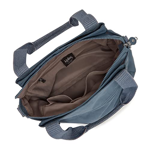 Kipling Women's Elysia Crossbody, Lightweight, Multi-Compartment Magnetic Snap Pockets, Shoulder Bag, Brush Blue