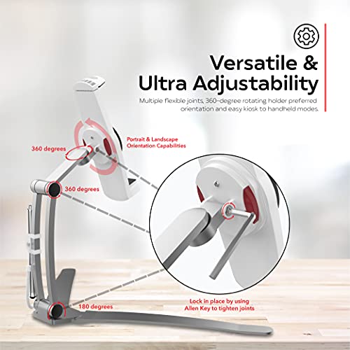 2-in-1 Mount Stand – CTA 2-in-1 Kitchen Mount Stand For iPad 7th/ 8th/ 9th Gen 10.2”, iPad Air 4, iPad Mini 5, 12.9” iPad Pro, iPad Pro 11”, Galaxy Tab S3, Zebra and Other 7-13” Devices (PAD-KMS)