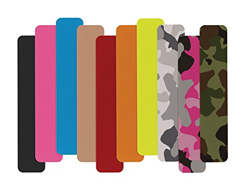 Mueller Sports Medicine Kinesiology Tape I-Strip Roll, Pink Camo, 2' x 9.75', 20 Count