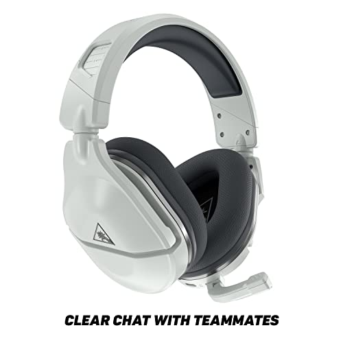 Turtle Beach Stealth 600 Gen 2 Wireless Gaming Headset for PlayStation 5, PS4 Pro, PS4 and Nintendo Switch with 50mm Speakers, 15-Hour Battery life, Flip-to-Mute Mic, and Spatial Audio - White (Renewed)