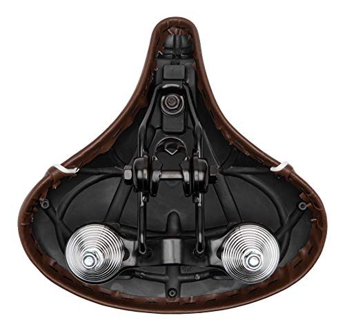 Schwinn Comfort Bike Seat, Quilted, Wide Saddle, Brown