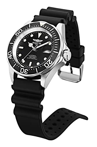 Invicta Men's Pro Diver Automatic Watch with Polyurethane Strap, Black (Model: 9110)