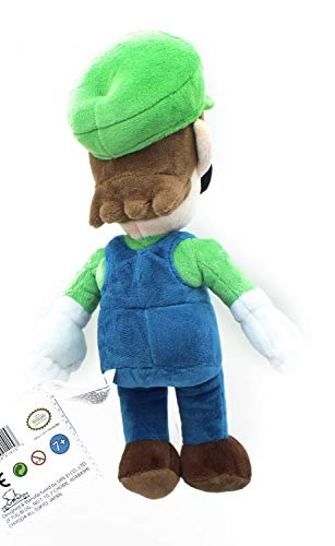 Little Buddy Super Mario All Star Collection 1415 Luigi Stuffed Plush, 10',Multi-Colored