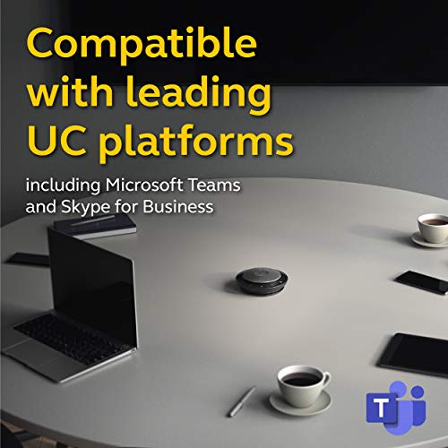 Jabra Speak 750 MS Wireless Bluetooth Speaker for Softphones and Mobile Phones – Easy To Set Up – Lightweight, Portable Conference Call Speaker with Premium Audio, Ideal for Remote Collaboration