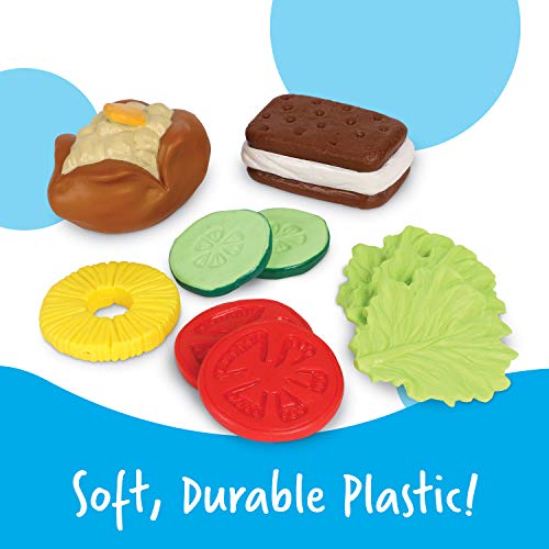 Learning Resources New Sprouts Bundle of Breakfast, Lunch and Dinner - 3 Sets, Ages 18+ months Toddler Pretend Play Food, Educational Toys for Toddlers, Supermarket Toys