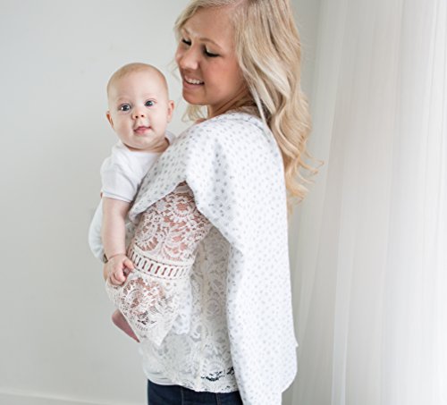 Amazing Baby Swaddle Studio Milestone Muslin Blankets, Set of 3, Loved Wreath, Black