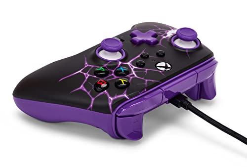 PowerA Enhanced Wired Controller for Xbox Series X|S - Purple Magma, gamepad, video game / gaming controller