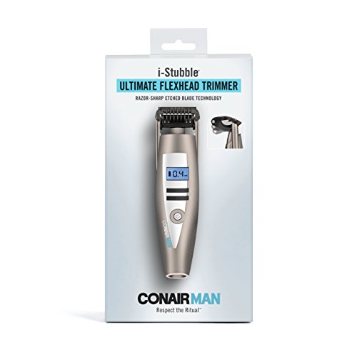 ConairMAN i-Stubble Cordless Ultimate Flexhead Beard Trimmer for Men, Electric Shaver for Men