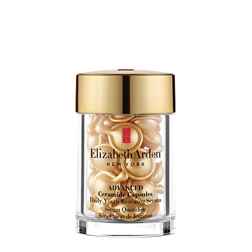 Elizabeth Arden Anti-Aging Ceramide Capsules Serum, Advanced Daily Youth Restoring Serum, 30 Count