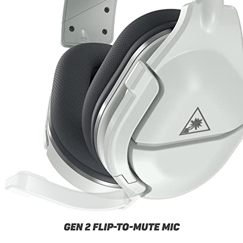 Turtle Beach Stealth 600 Gen 2 Wireless Gaming Headset for PlayStation 5, PS4 Pro, PS4 and Nintendo Switch with 50mm Speakers, 15-Hour Battery life, Flip-to-Mute Mic, and Spatial Audio - White (Renewed)