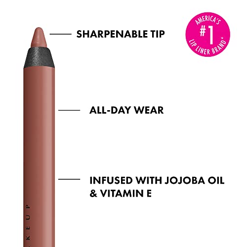 NYX PROFESSIONAL MAKEUP Line Loud Lip Liner, Longwear and Pigmented Lip Pencil with Jojoba Oil and Vitamin E - Ambition Statement (Warm Peach Brown)