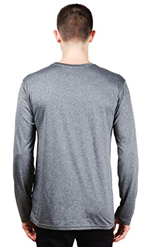 Ultra Game NBA Men's Active Long Sleeve Pullover T-Shirt Charcoal Heather Medium