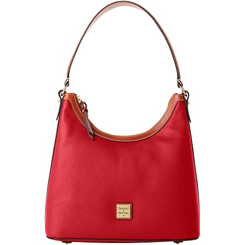 Dooney and Bourke Handbag, Pebble Grain Hobo Shoulder Bag - Red