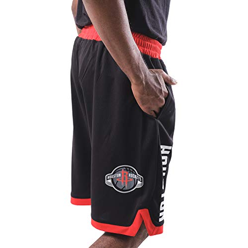 Ultra Game NBA Houston Rockets - James Harden Mens Active Mesh Basketball Short, Team Color, Large