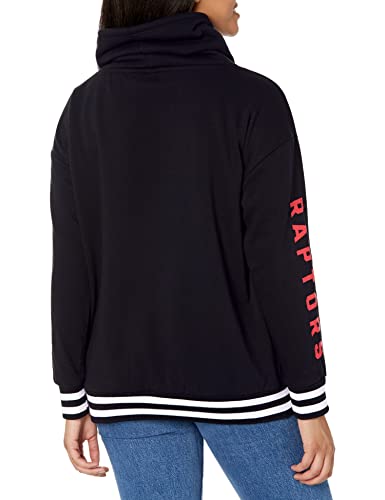 Ultra Game NBA Toronto Raptors Womens Quarter Zip Fleece Pullover Sweatshirt with Zipper, Team Color, Small