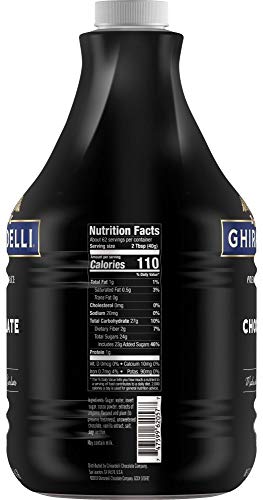 Ghirardelli premium sauce chocolate net wt 5lb 7.3oz
