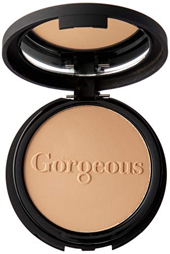 Gorgeous Cosmetics Powder Perfect, Pressed Powder Foundation, Compact with Mirror, Highly Pigmented and Buildable for Medium Coverage, Shade 07-PP