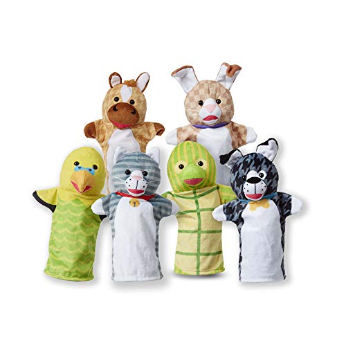 Melissa and Doug Pet Buddies Hand Puppets (6 Pc)