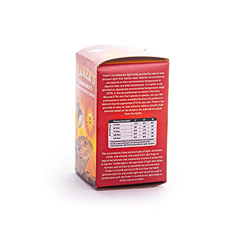 Fluker's Basking Spotlight Bulbs for Reptiles Black, 60 Watts