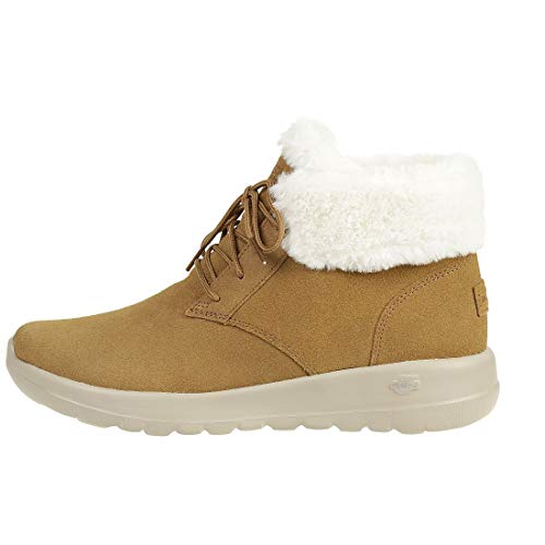 Skechers Women's ON-The-GO Joy Oxford Boot, Chestnut, 10 M US