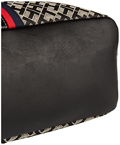 Tommy Hilfiger Jaden Satchel Crossbody Bag, Black/Alpaca