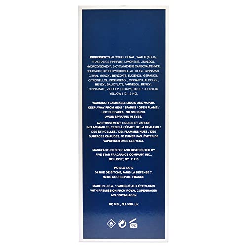 Royal Copenhagen Musk For Men. Cologne Spray 3.4 Oz