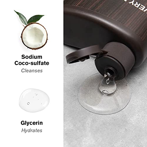 Every Man Jack Nourishing Amber + Sandalwood Mens Body Wash for All Skin Types - Cleanse, Nourish, and Hydrate Skin with Naturally Derived Coconut, Glycerin - 2 Bottles