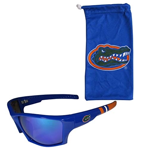 Siskiyou Sports NCAA Florida Gators Unisex Edge Wrap Sunglass and Bag Set, Team Colors, One Size
