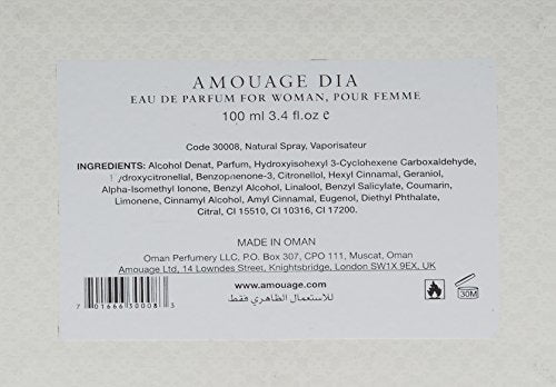 AMOUAGE Dia Women's Eau de Parfum Spray, 3.4 Fl Oz