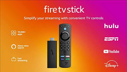 Fire TV Stick with Alexa Voice Remote (includes TV controls), free and live TV without cable or satellite, HD streaming device