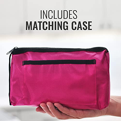 MABIS MatchMates Aneroid Sphygmomanometer and Dual Head Stethoscope Combination Home Blood Pressure Kit with Calibrated Nylon Cuff, Professional Quality, Carrying Case, Magenta