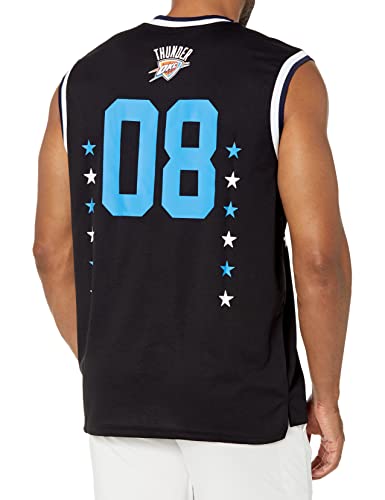 Ultra Game NBA Oklahoma City Thunder Mens Jersey Sleeveless Muscle T-Shirt, Black, Medium