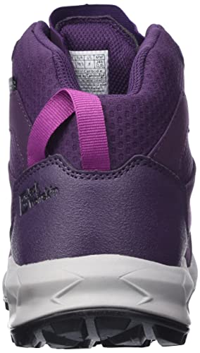 Jack Wolfskin Women's Woodland 2 Texapore MID W Hiking Shoe, Purple/Phantom, 10 Wide