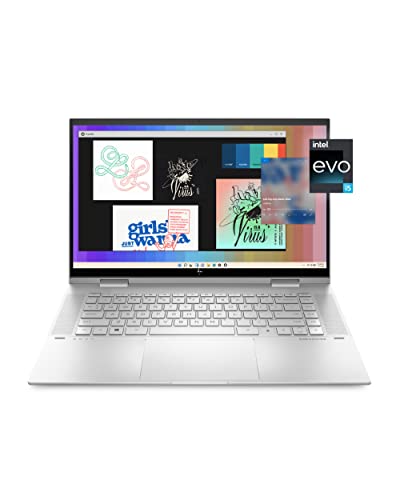 HP Envy x360 Convertible, Intel® Core i5-1240P Processor, Iris X Graphics, 12 GB Memory RAM, M.2 SSD, Windows 11 Home (15-es2023nr, Natural Solver Aluminum)