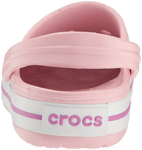 Crocs Unisex Crockband Clogs, Pearl Pink/Wild Orchid, 9 US Women