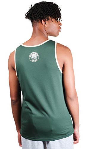 Ultra Game NBA Milwaukee Bucks Mens Jersey Tank Top Mesh Sleeveless Muscle T-Shirt, Team Color, X-Large