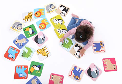 Banana Panda - Suuuper Size Memory Game Wild Animals - Educational Matching Activity for Kids Ages 2 Years +